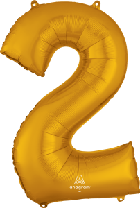 Folijski balon broj 2 Gold