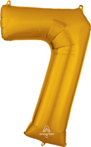 Folijski balon broj 7 Gold