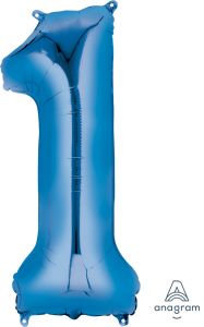 Folijski balon broj 1 Blue