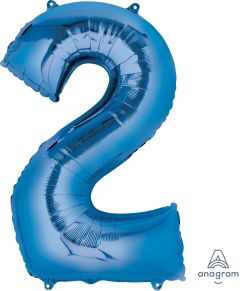 Folijski balon broj 2 Blue