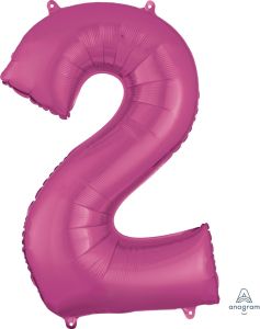 Folijski balon broj 2 Pink