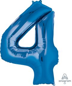 Folijski balon broj 4 Blue