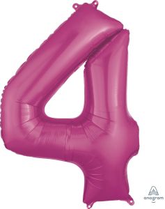 Folijski balon broj 4 Pink