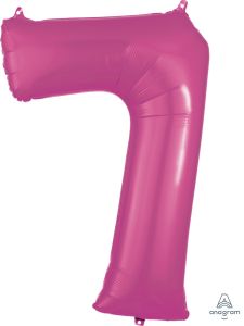 Folijski balon broj 7 Pink