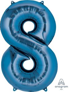 Folijski balon broj 8 Blue