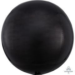 Orbz Black folijski balon 