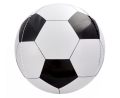 Standard Foot  Sphere-Shape black and white 16" folijski balon