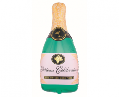Maxi Champagne Bottle Green folijski balon