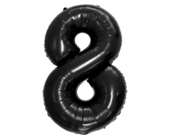 Folijski balon B&C broj 8 Black
