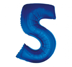 Folijski balon Smart broj 5 Blue