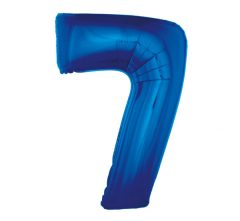 Folijski balon Smart broj 7 Blue