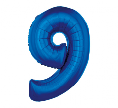 Folijski balon Smart  broj 9 Blue