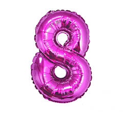 Folijski balon B&C broj 8 Pink