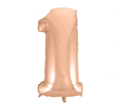 Folijski balon B&C broj 1Rose Gold