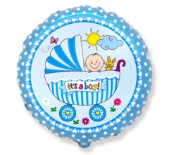 Standard Stroller Its a Boy folijski balon