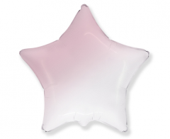 Standard Zvezda White Pink Ombre Folijski balon