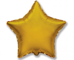 Mini Zvijezda folijski balon na štapiću 22,5cm - Gold
