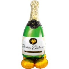 AirLoonz Bubbly Wine Bottle folijski balon