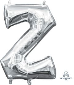 Mini folijski balon slovo Z Silver  