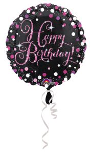 Standard Pink Celebration - HBD folijski balon