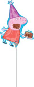 Mini Peppa Pig folijski balon na štapiću