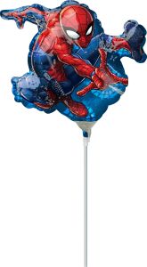Mini Spider-Man folijski balon na štapiću