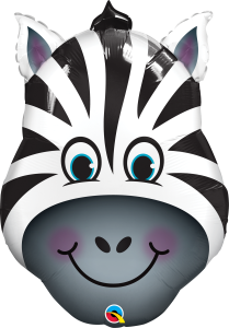 Maxi Zany Zebra folijski balon