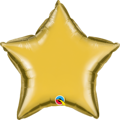 Mini Zvijezda folijski balon na štapiću 22,5cm - Gold