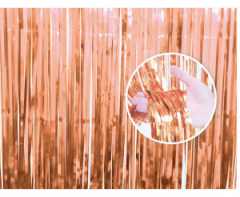 Metallic RoseGold Door zavjesa