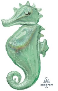 Maxi Mermaid Wishes Seahorse folijski balon