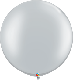 Lateks baloni 75cm Silver 