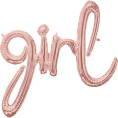 Natpis Girl Rose folijski balon 