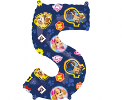 Mid size Paw Patrol Broj 5 folijski balon