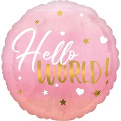 Standard HX Pink Baby Girl folijski balon