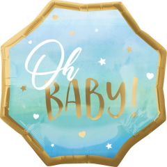 Maxi Blue Baby Boy folijski balon