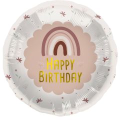 Standard Birthday Rainbow Pink folijski balon