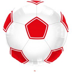 Standard Football Balloon Red-White folijski balon
