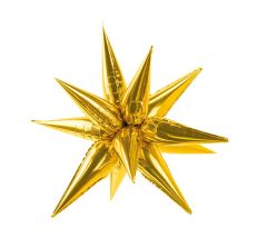 Maxi 3D Gold Star folijski balon 70 cm