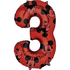 Mid size Mickey Mouse Forever Broj 3 folijski balon