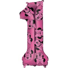 Mid size Minnie Mouse Forever Broj 1 folijski balon