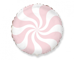 Standard Lollipop Pastel Pink folijski balon