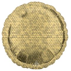 Standard Glitter Gold Sequins folijski balon