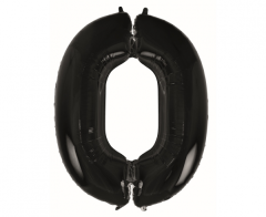 Folijski balon B&C broj 0 Black