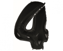 Folijski balon B&C broj 4 Black