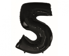 Folijski balon B&C broj 5 Black