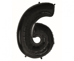Folijski balon B&C broj 6 Black