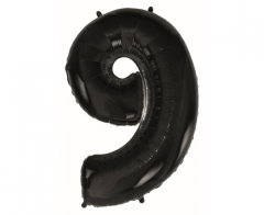 Folijski balon B&C broj 9 Black