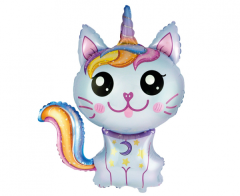 Maxi Magic Cat Blue folijski balon