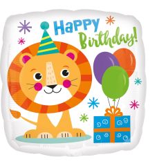 Standard Happy Lion Birthday folijski balon