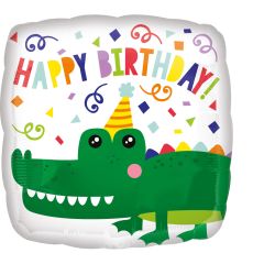 Standard Gator Happy Birthday folijski balon